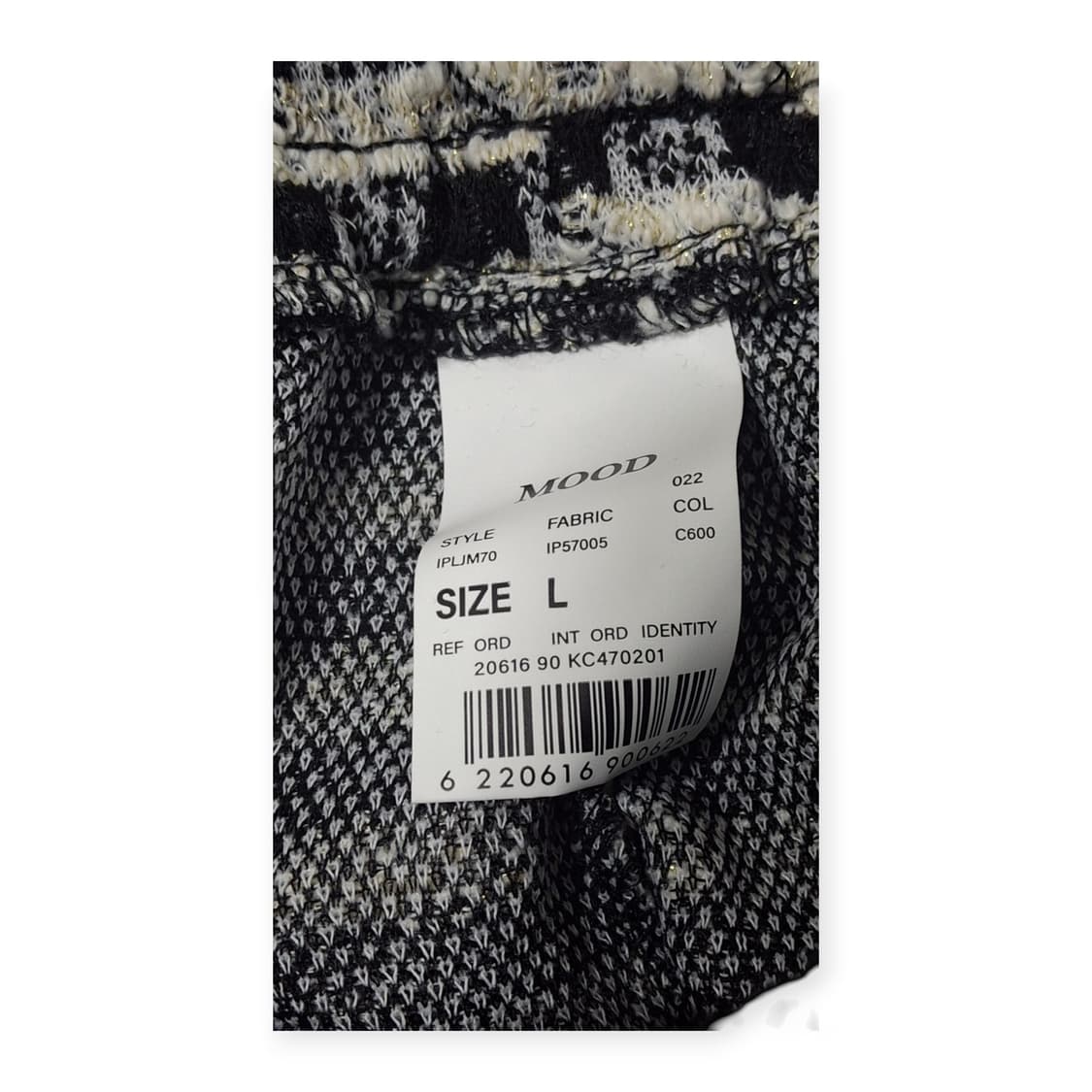 L)트위드 감성 니트 셋업 체크 패턴 카라 니트 상하의 세트 상품이미지10