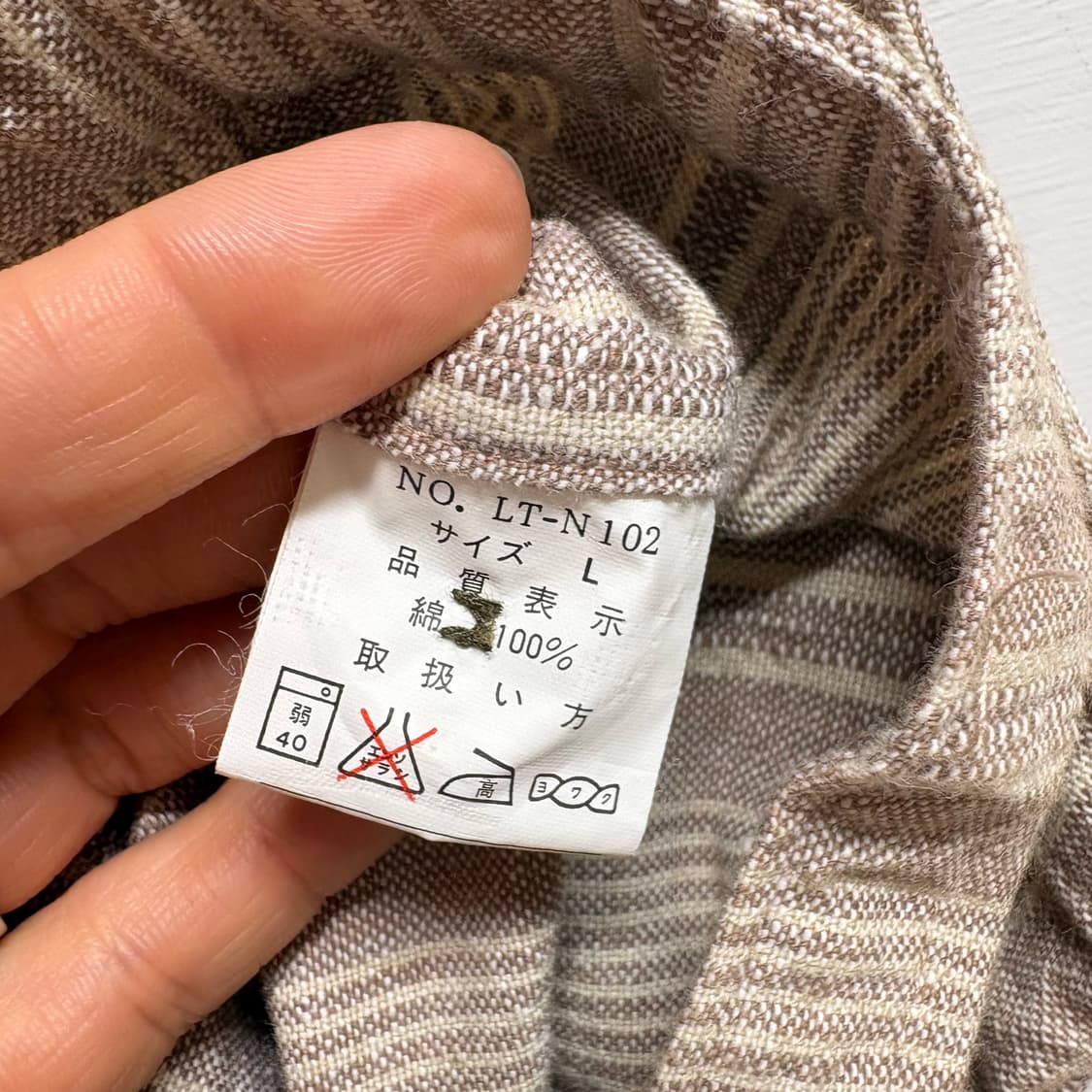 LIFE TOOLS 스트라이프 코튼 베스트 조끼 JPN 상품이미지5