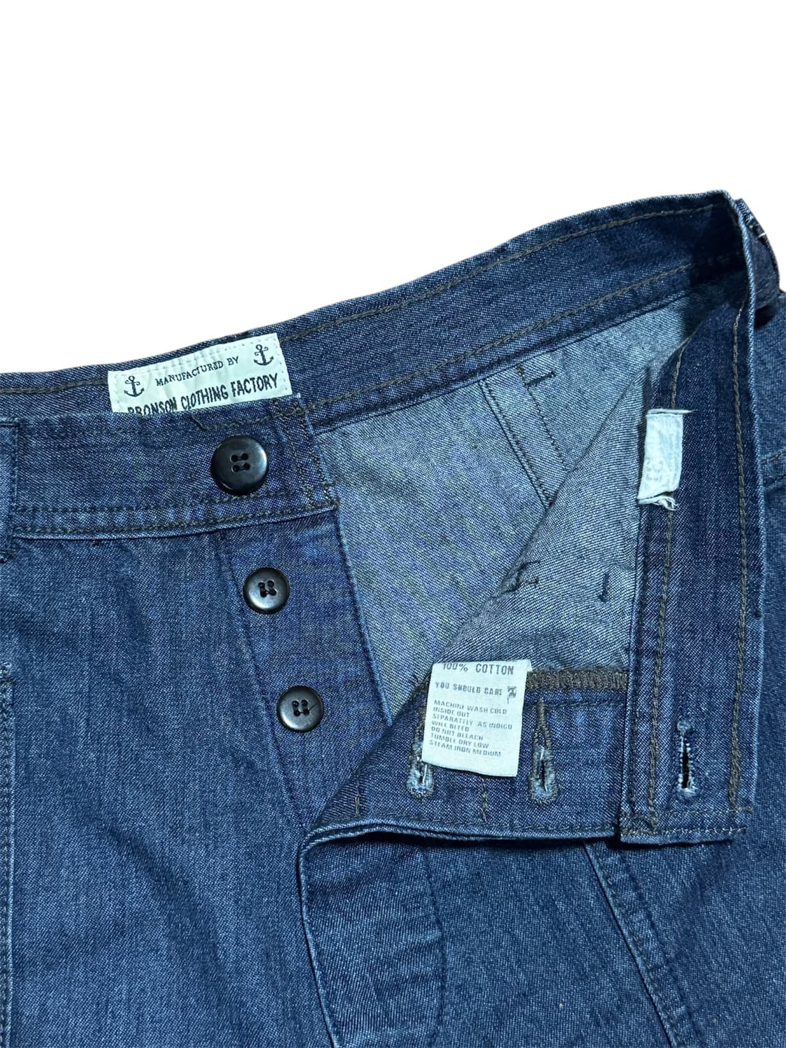 브론슨 Dungaree Style Denim Shorts (W31) 상품이미지3