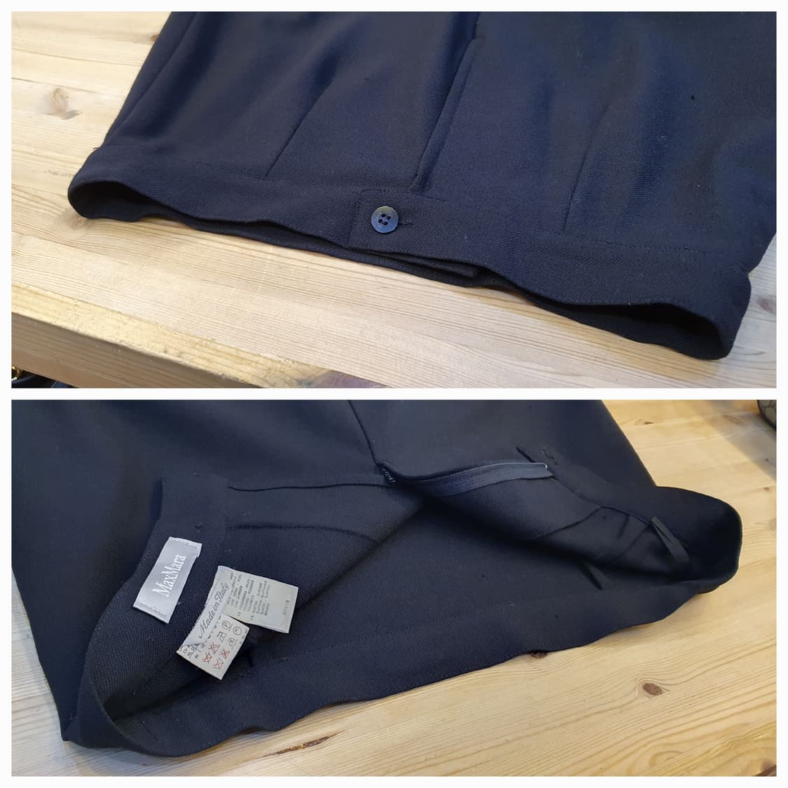 허리28/막스마라 블랙 스커트 상품이미지5