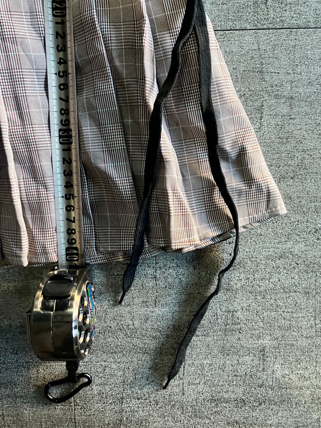 일본빈티지 핀터깔y2k 펑크갸루 사이드리본 플리츠스커트 상품이미지3