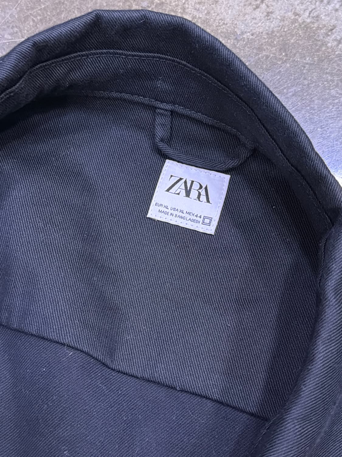 자라 유틸리티 포켓 오버핏 집업자켓 블랙 XL 상품이미지8