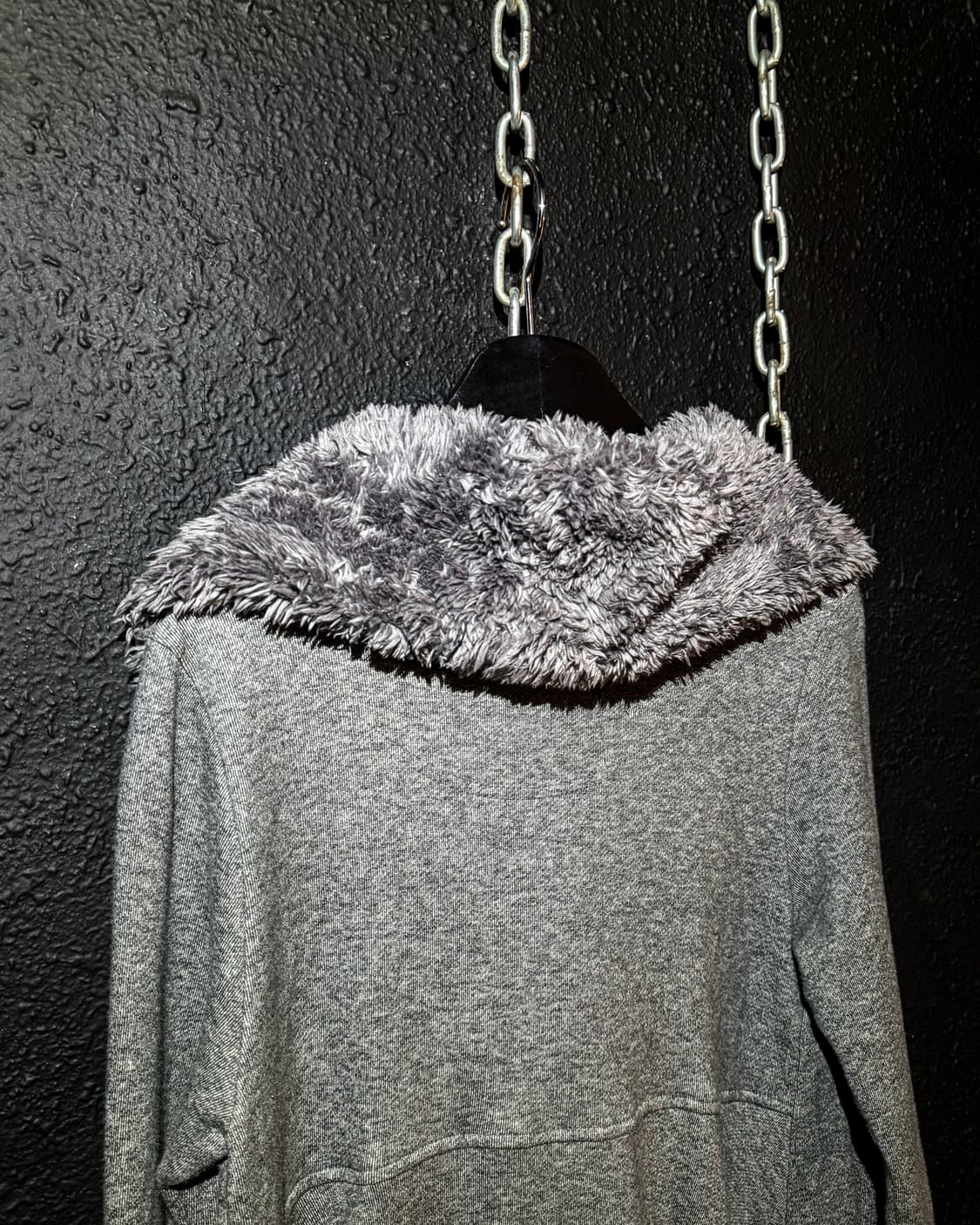 Flare Line Fleece Collar Zip Hoodie Coat 상품이미지7