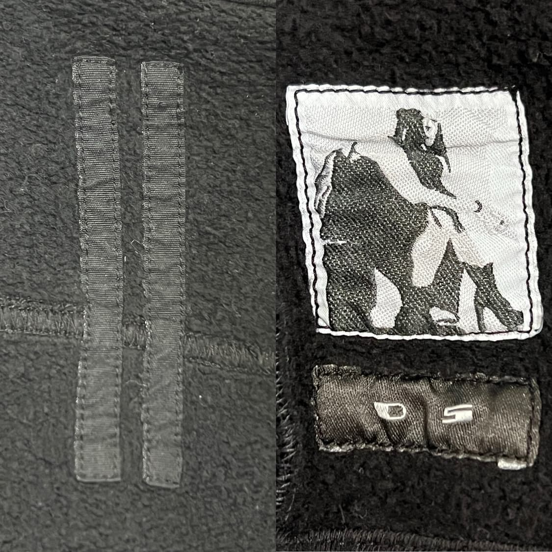 릭오웬스 14FW 다크쉐도우 몰리노 레더 슬리브 사선 자켓 상품이미지5