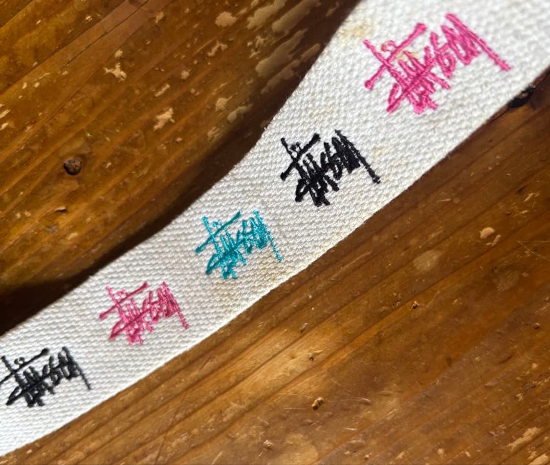 2013s 스투시 멀티 컬러 로고 웹 벨트 화이트 상품이미지7