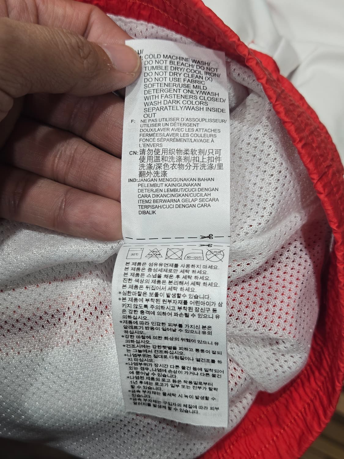 아디다스 트레포일 바람막이 자켓 레드 상품이미지7