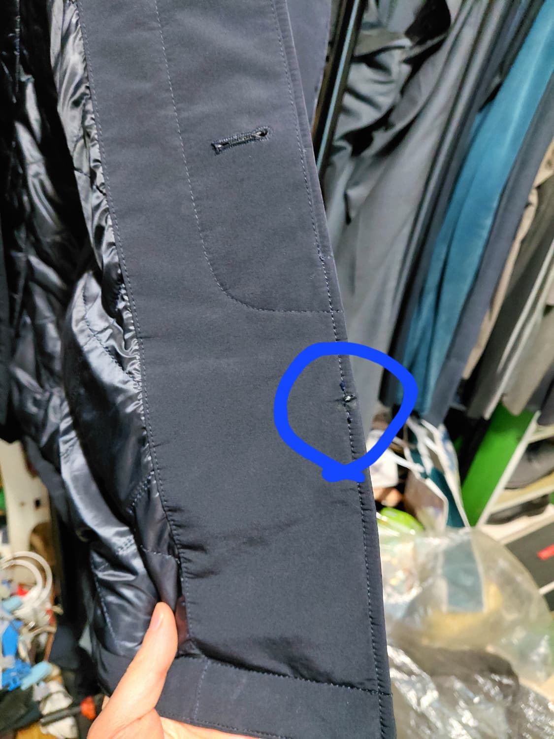 [갤럭시]라이프스타일 패딩 인 퀄팅 트렌치코트100사이즈 상품이미지10