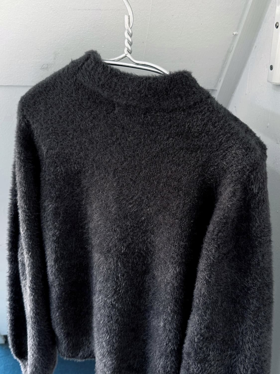 Brushed fabric cropped knit P/O 상품이미지5