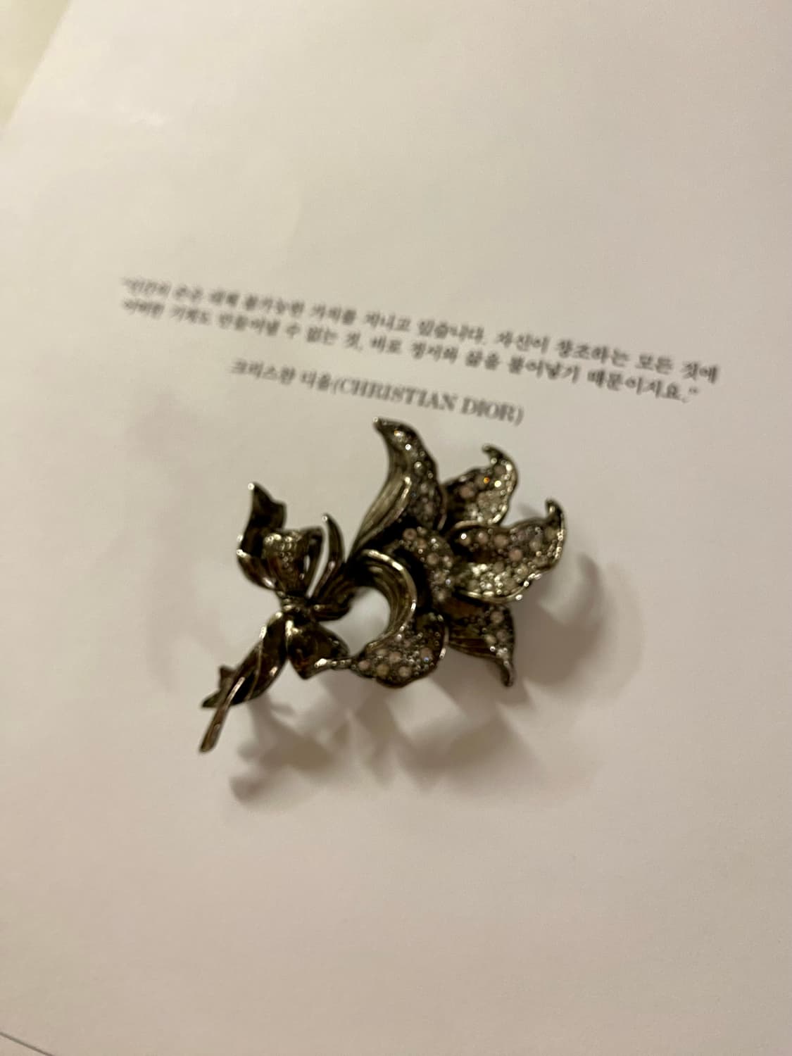 Ingeborg 실버 릴리 브로치 상품이미지3