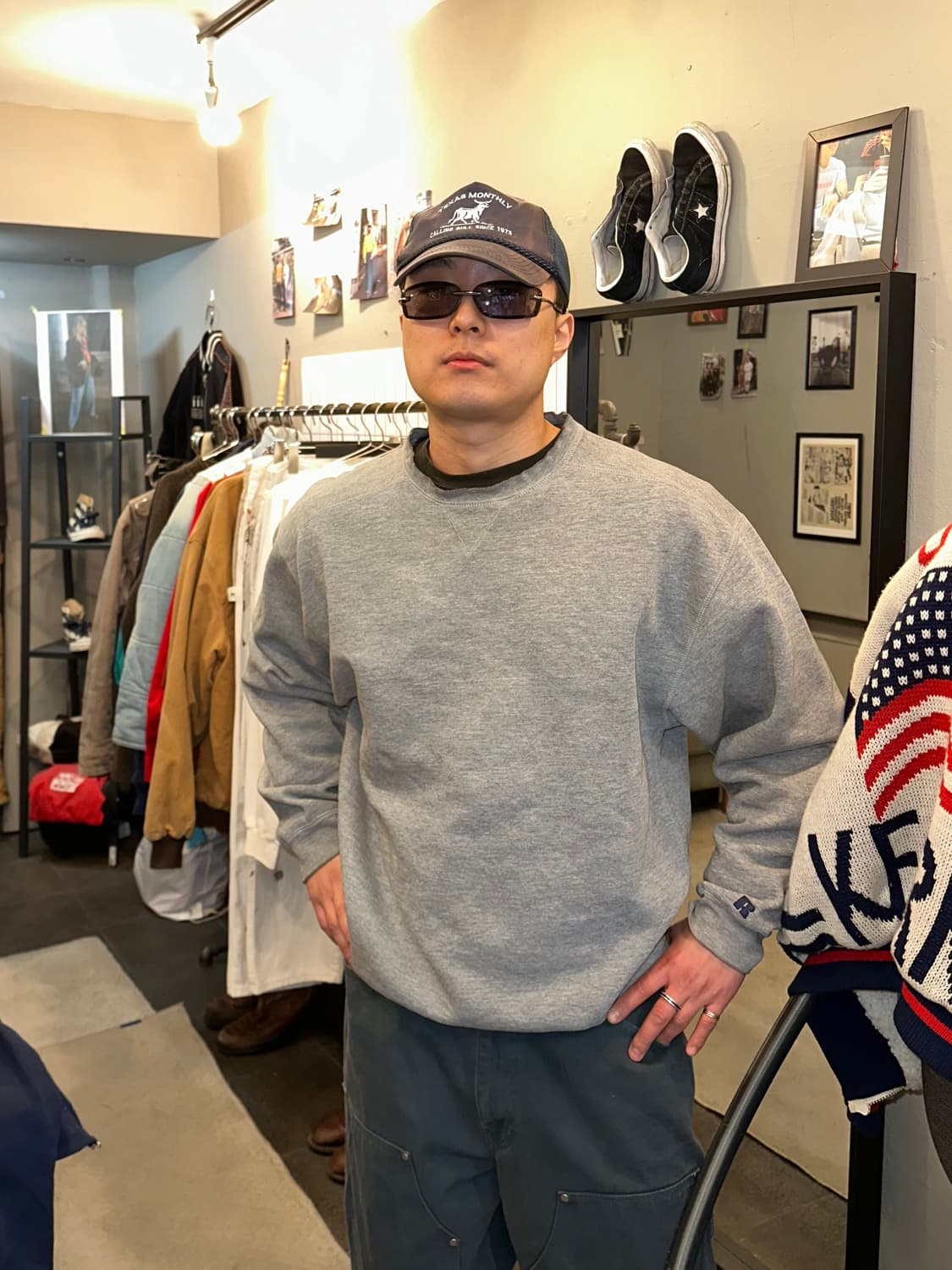 00’s Russell Athletic plain grey sweats 상품이미지1