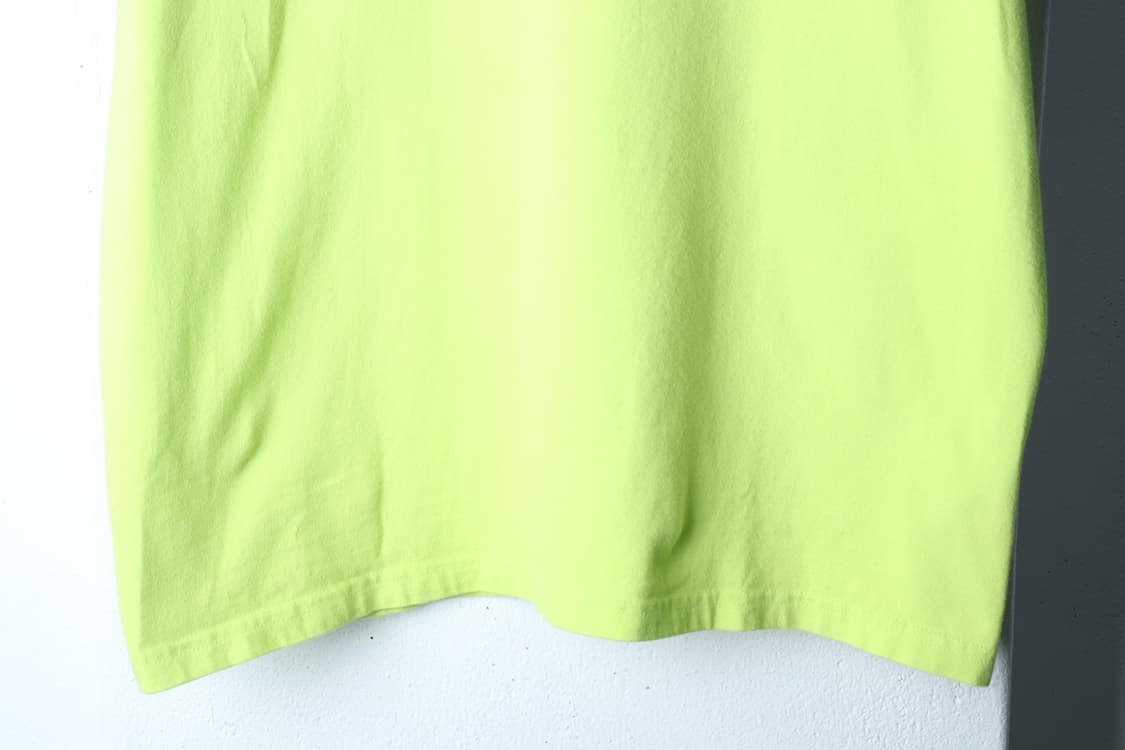 (L-XL) 커버낫 반팔 티셔츠 형광그린 백로고 올드스쿨-7B5E 상품이미지4
