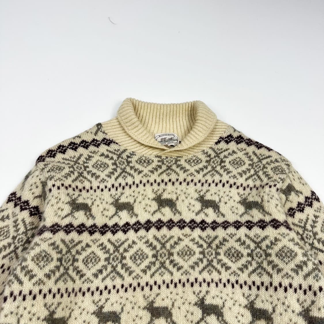 VTG 빈티지 재팬 노르딕 아이보리 니트 (M 여성추천) 상품이미지1