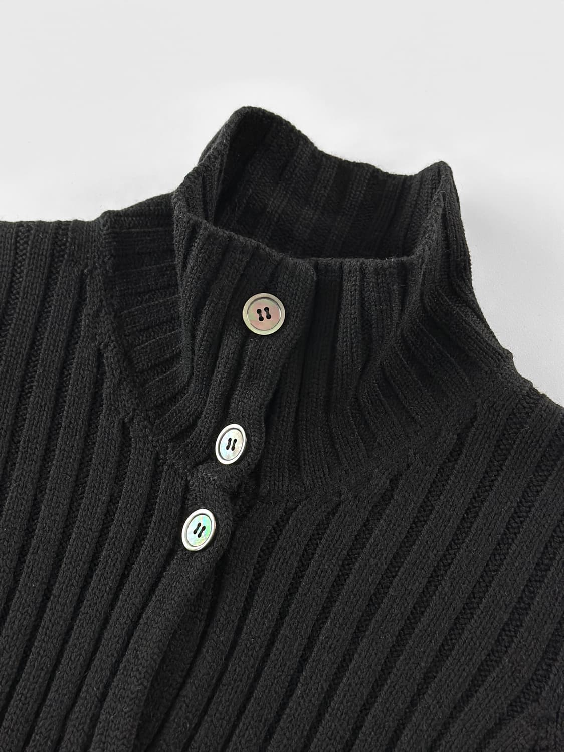 90~00s 빈티지 헬무트 랭 리브 니트 하이넥 가디건 상품이미지5