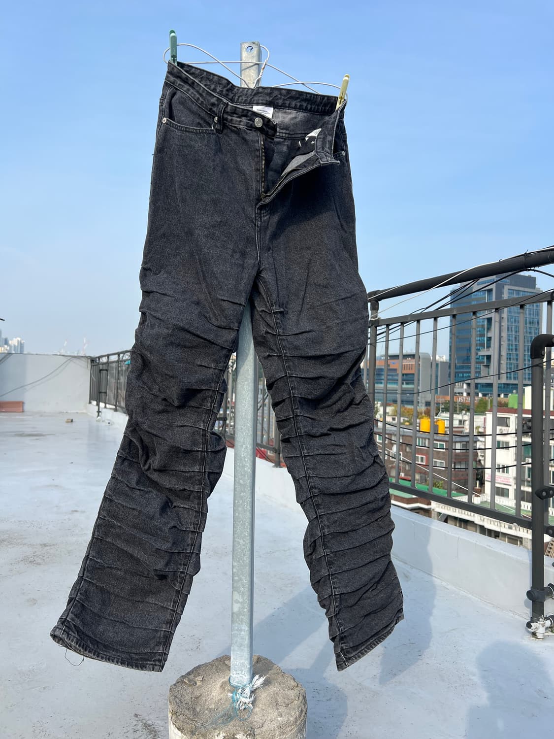 노매뉴얼 곱창팬츠 t.w denim pants L 상품이미지5