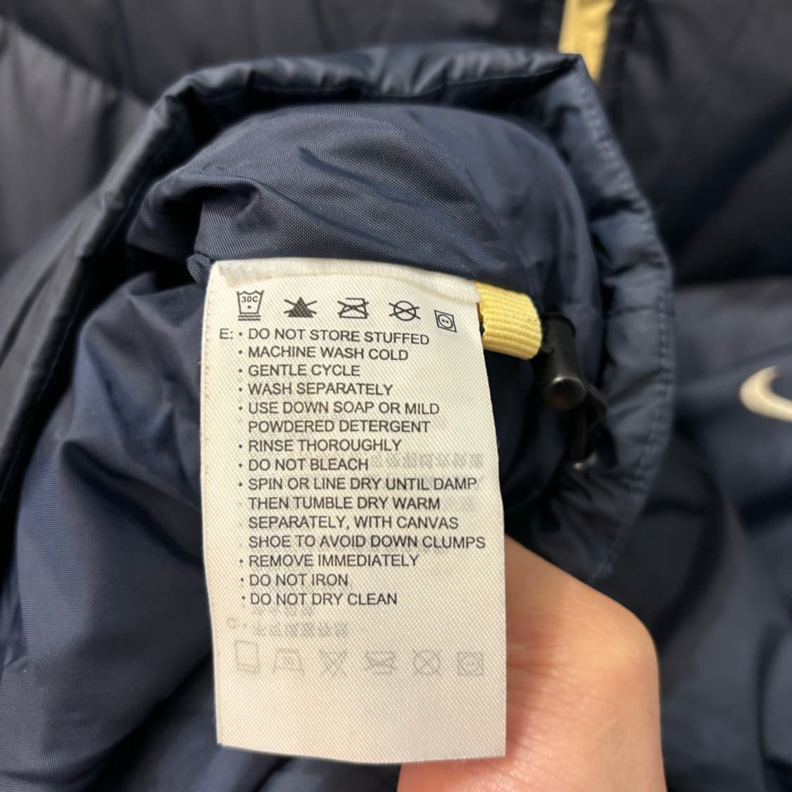 00s 나이키 올드스쿨 빈티지 네이비 패딩 자켓 XL 상품이미지7