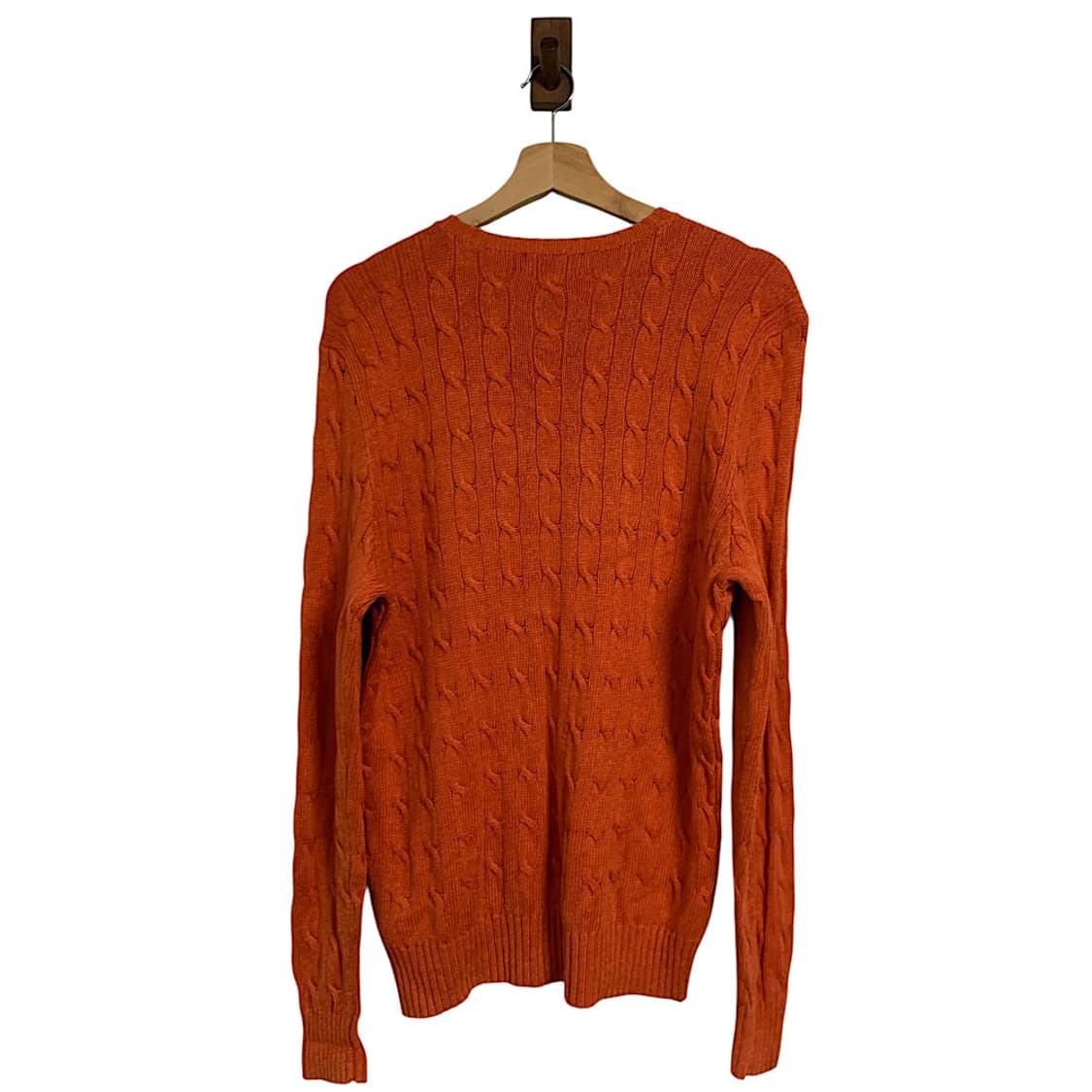 폴로 랄프로렌 실크 오렌지 케이블 니트 S 상품이미지5