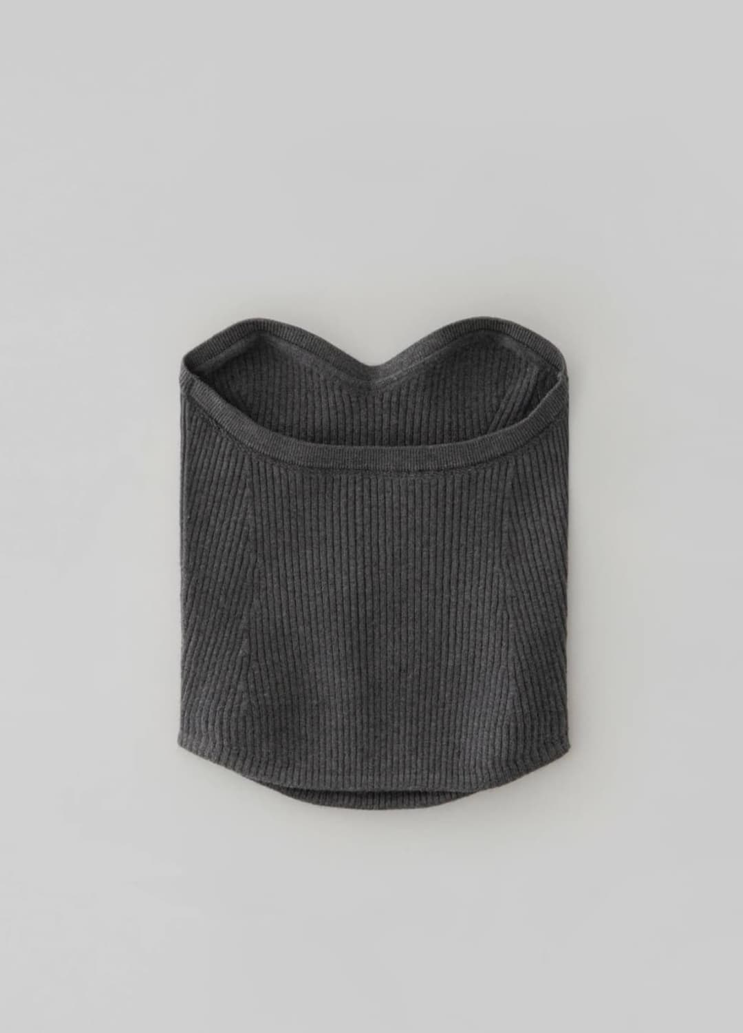 레이스 RRACE 케이블 라인 니트 뷔스티에 차콜 상품이미지2