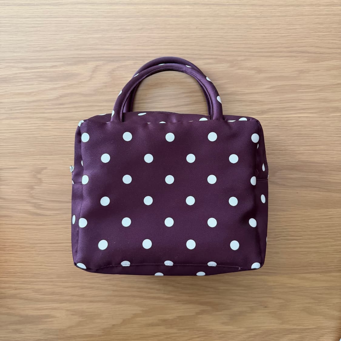 피치바스켓마켓 도트백 퍼플 상품이미지1
