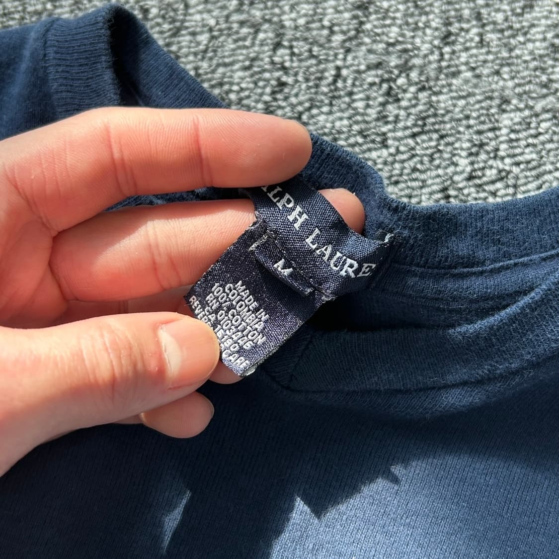 랄프로렌 네이비 레터로고 반팔티셔츠  상품이미지6