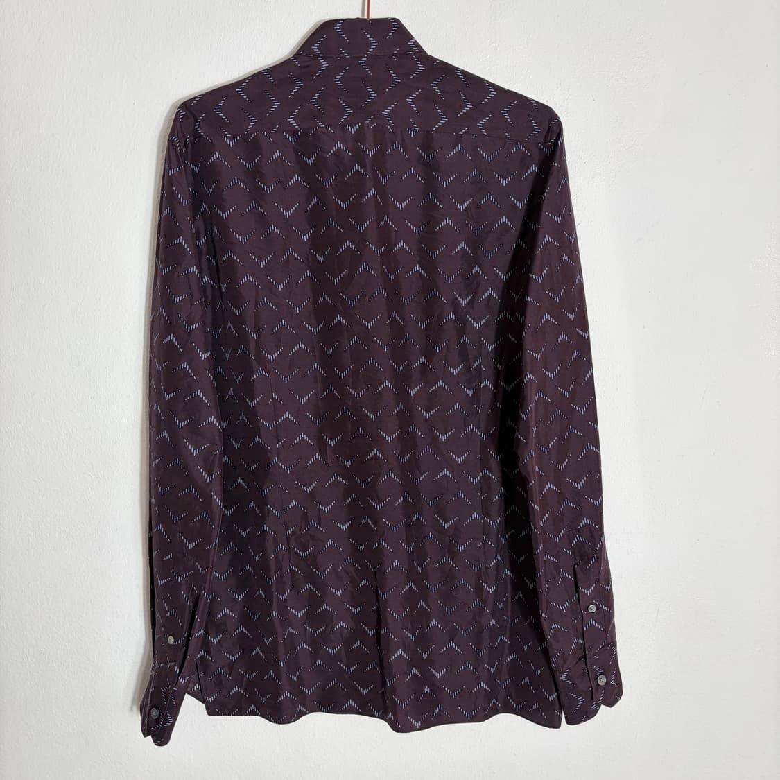 한섬 랑방 기하학 패턴 딥퍼플 셔츠(Free) 상품이미지2