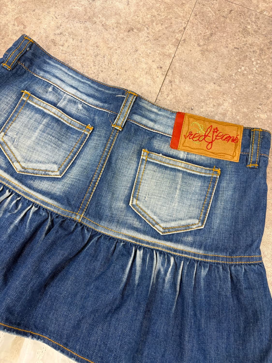 red jeans 데님 레이어드 미니 스커트 #csz397 상품이미지4