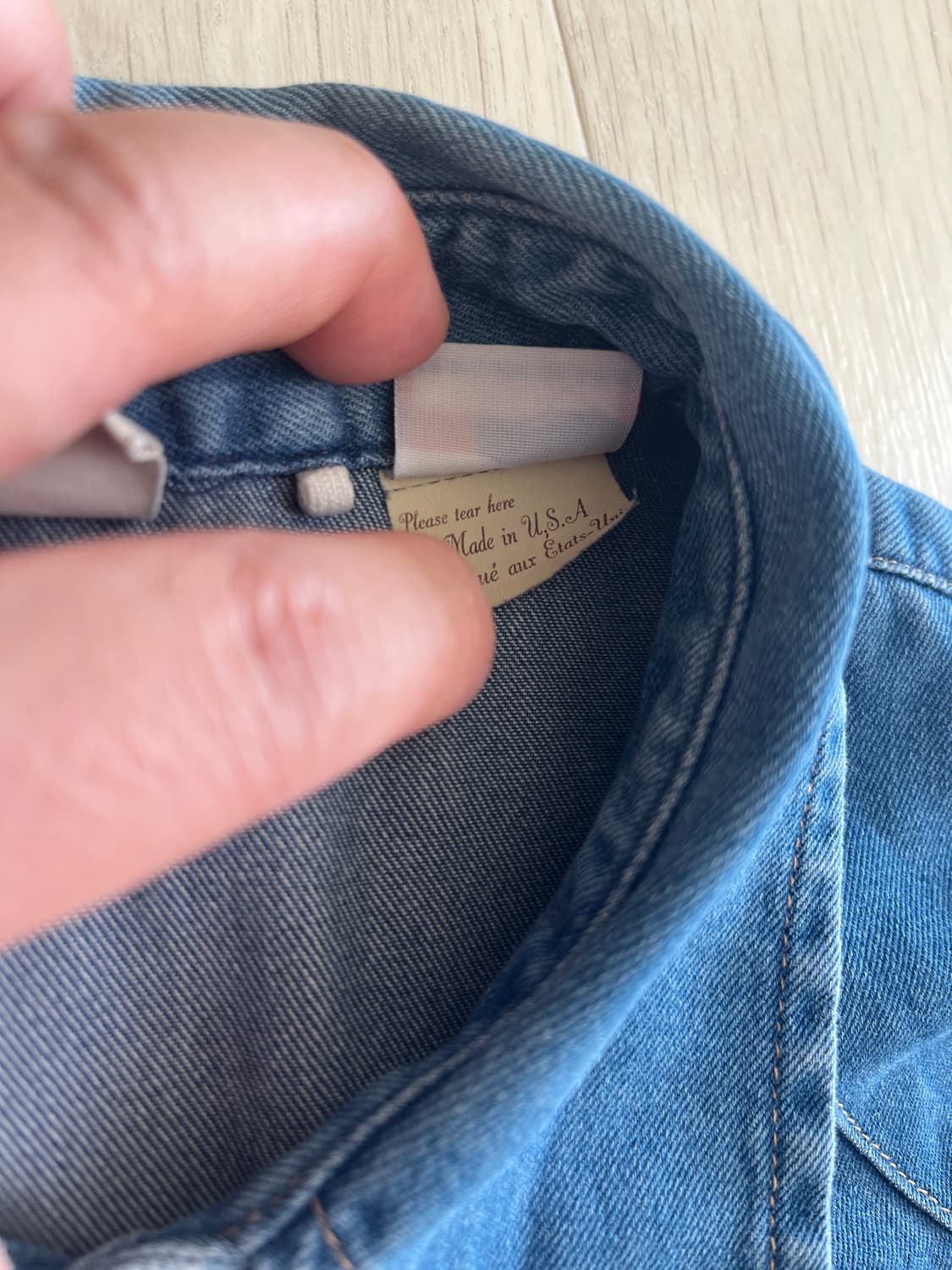 리바이스빈티지클로딩 lvc 오렌지탭 USA 반팔셔츠 L사이즈 상품이미지4