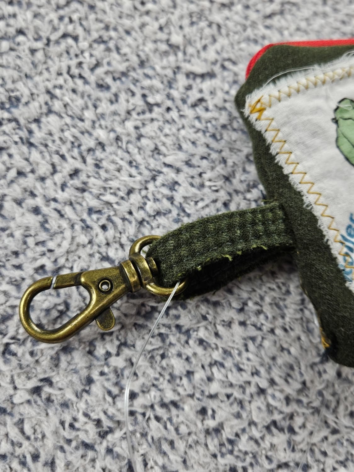 핸드메이드 리워크 커스텀 패치드 키링 월렛 ( 13X10 )/ 10732 상품이미지3