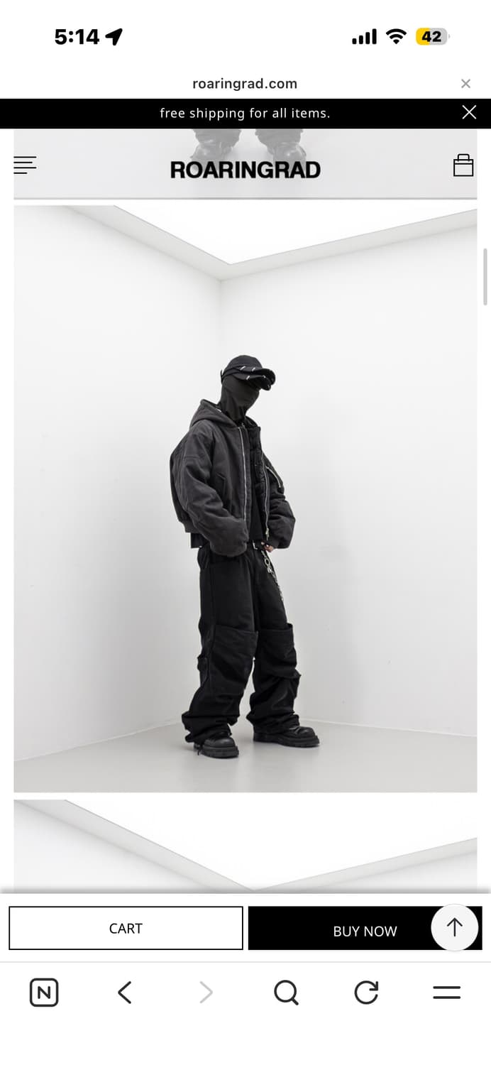 로어링라드 25fw 후드 봄버 L 상품이미지1