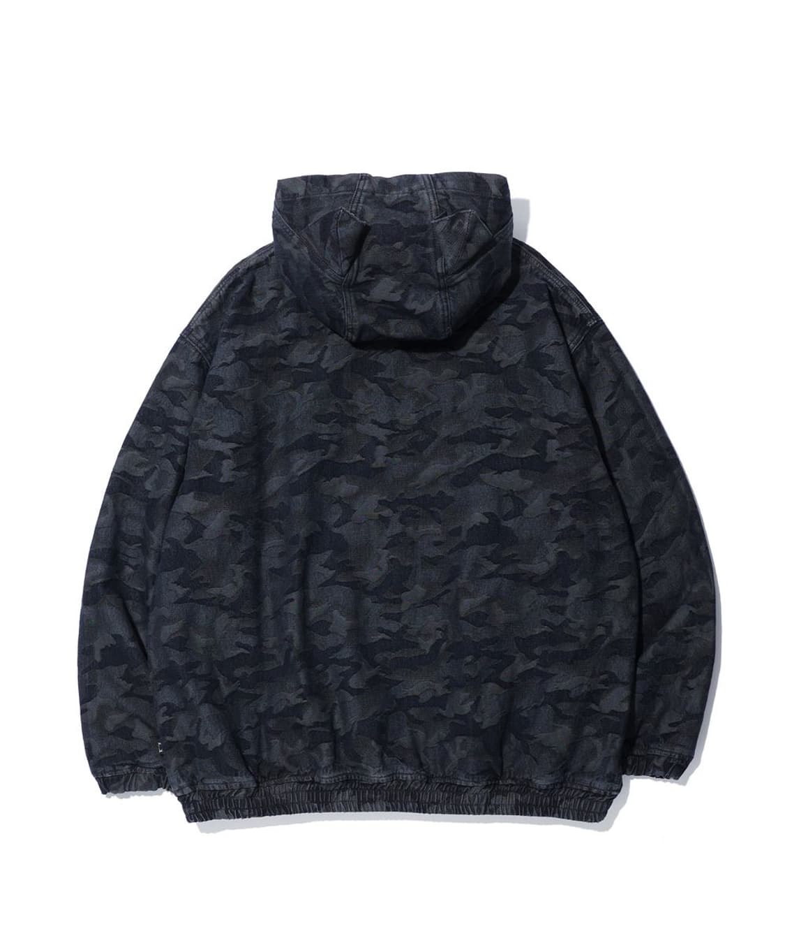 크리틱 데빌 카모 워싱 셋업 데님 후드 집업 블랙 XL 상품이미지5