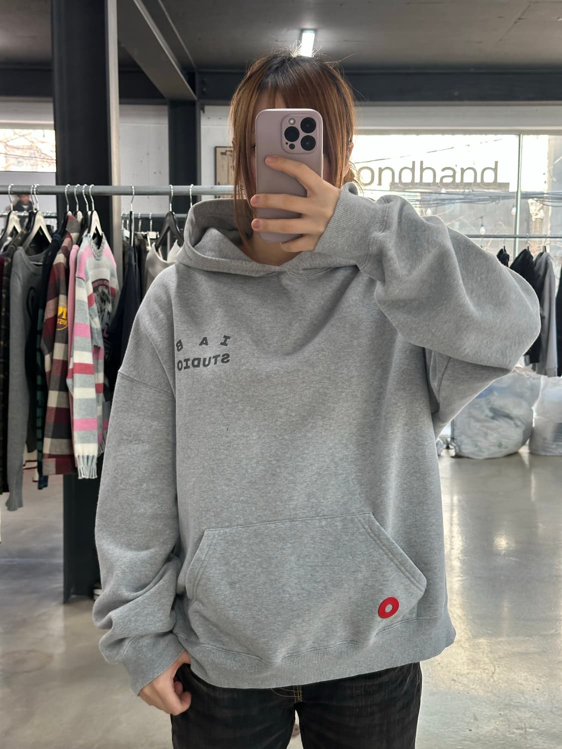 아이앱스튜디오 x 현대모비스 빅로고스웻 후드티 상품이미지1