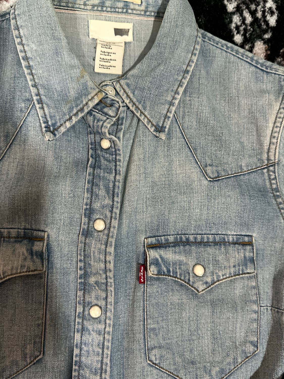 리바이스 데님 웨스턴 스타일 셔츠 상품이미지3