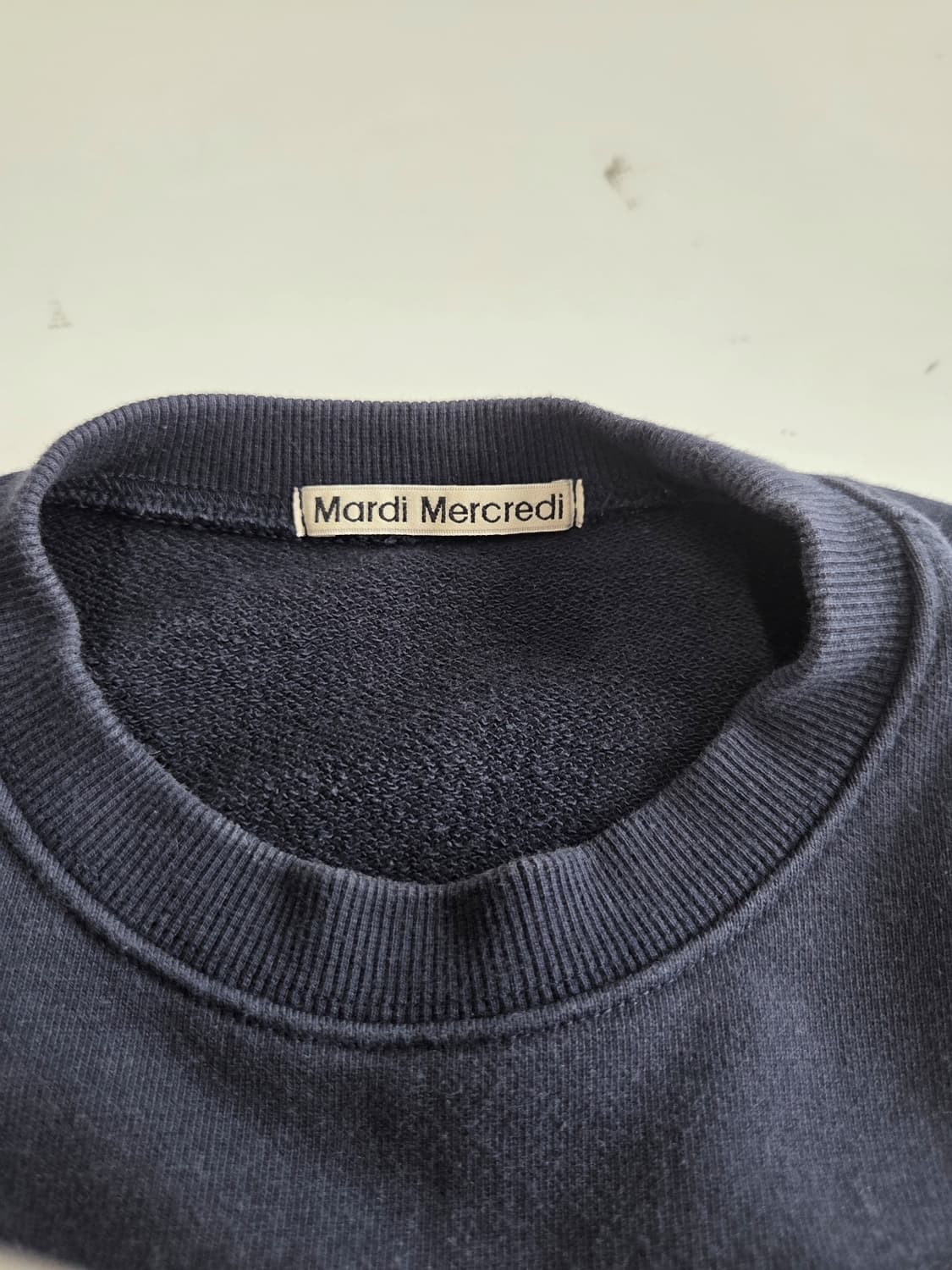 마르디 메르크디 프린팅 네이비 맨투맨 L 상품이미지3