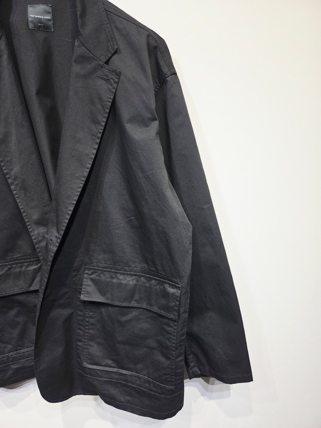 모이프 블랙 포켓 유니폼 코튼 자켓 상품이미지4