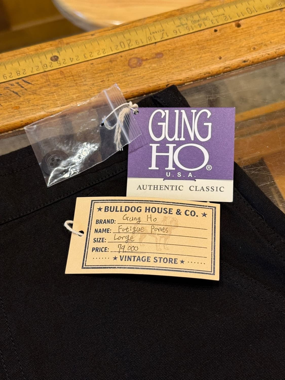 궁호 GUNG HO 블랙 퍼티그팬츠 (L) 상품이미지3