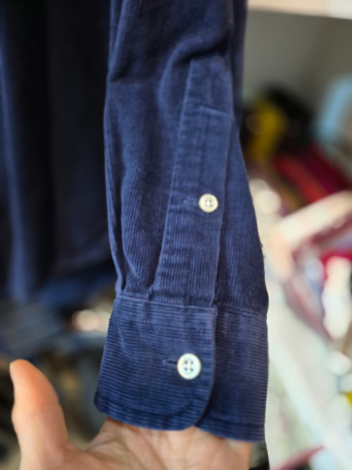 폴로 랄프로렌 네이비 코듀로이 셔츠 상품이미지4