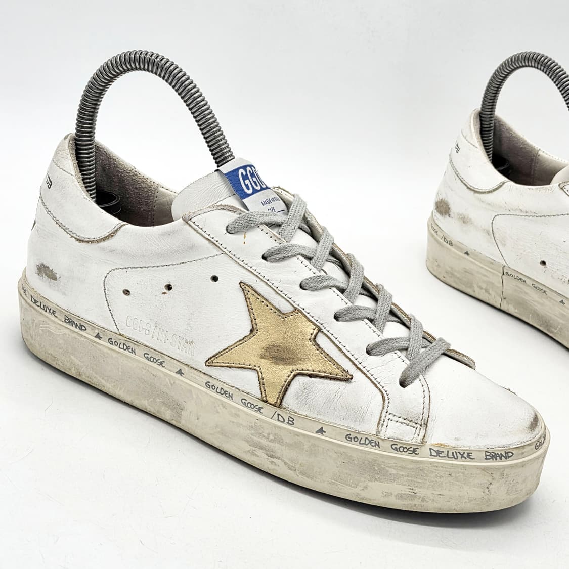 골든구스 우먼스 하이스타 화이트/골드 (37) 상품이미지5