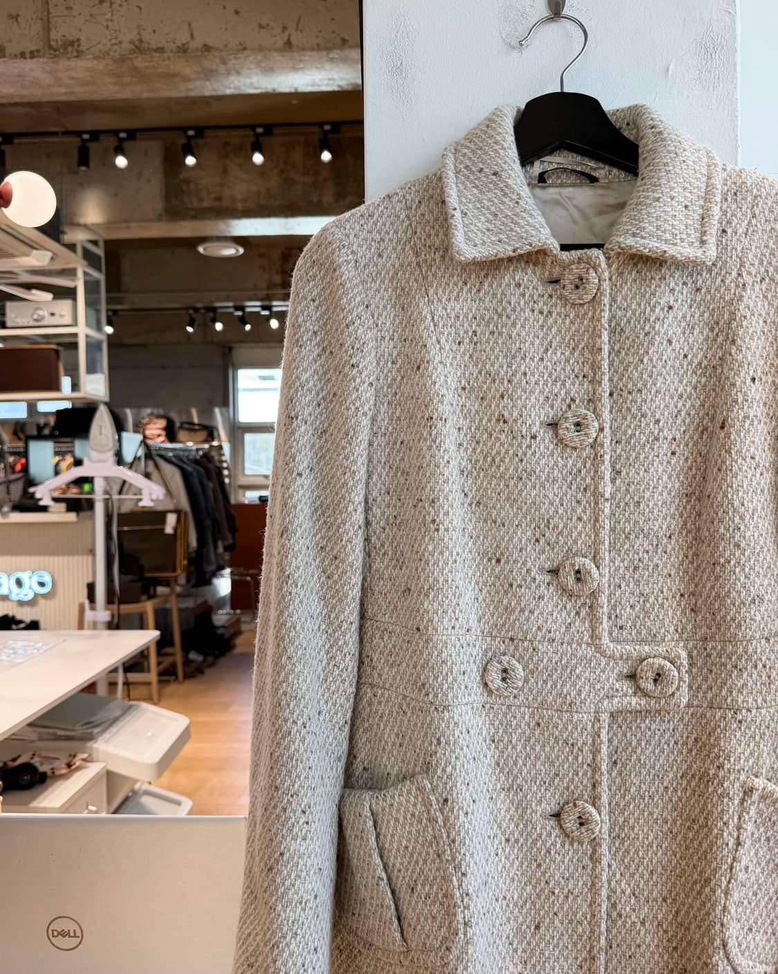 막스마라 위캔드 베이지 아세테이트 롱코트 상품이미지4