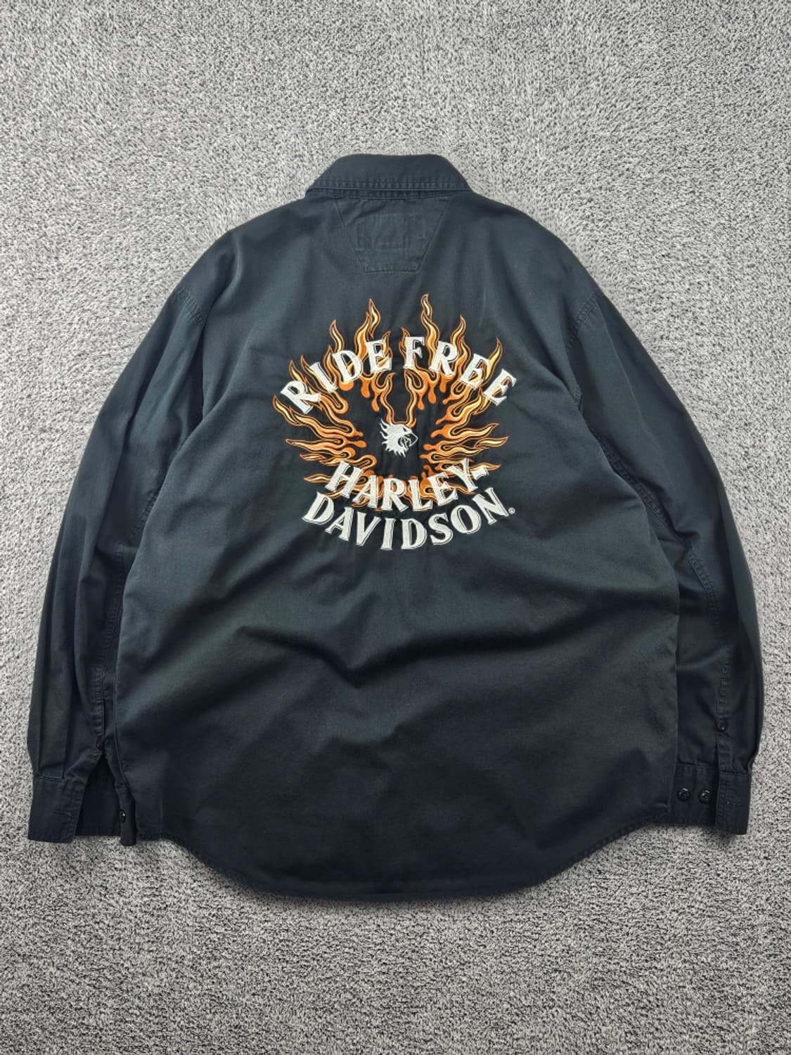 할리 데이비슨 플레임 이글 바이커 셔츠 ( L ) / 11592 상품이미지1