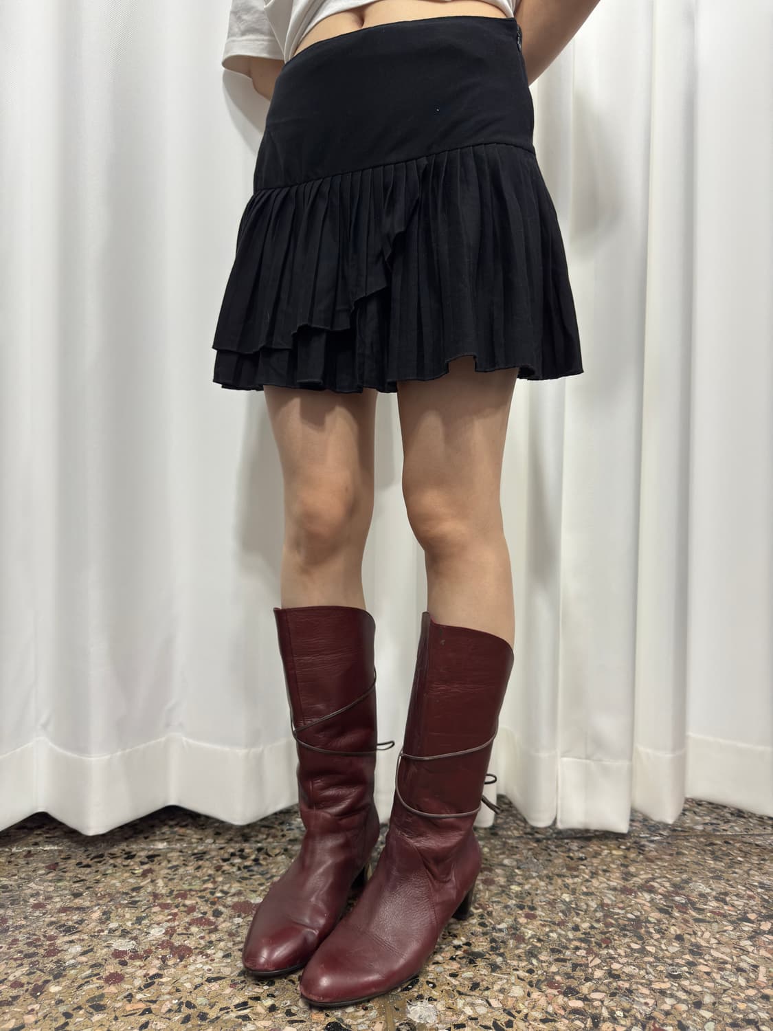 red leather boots 상품이미지3