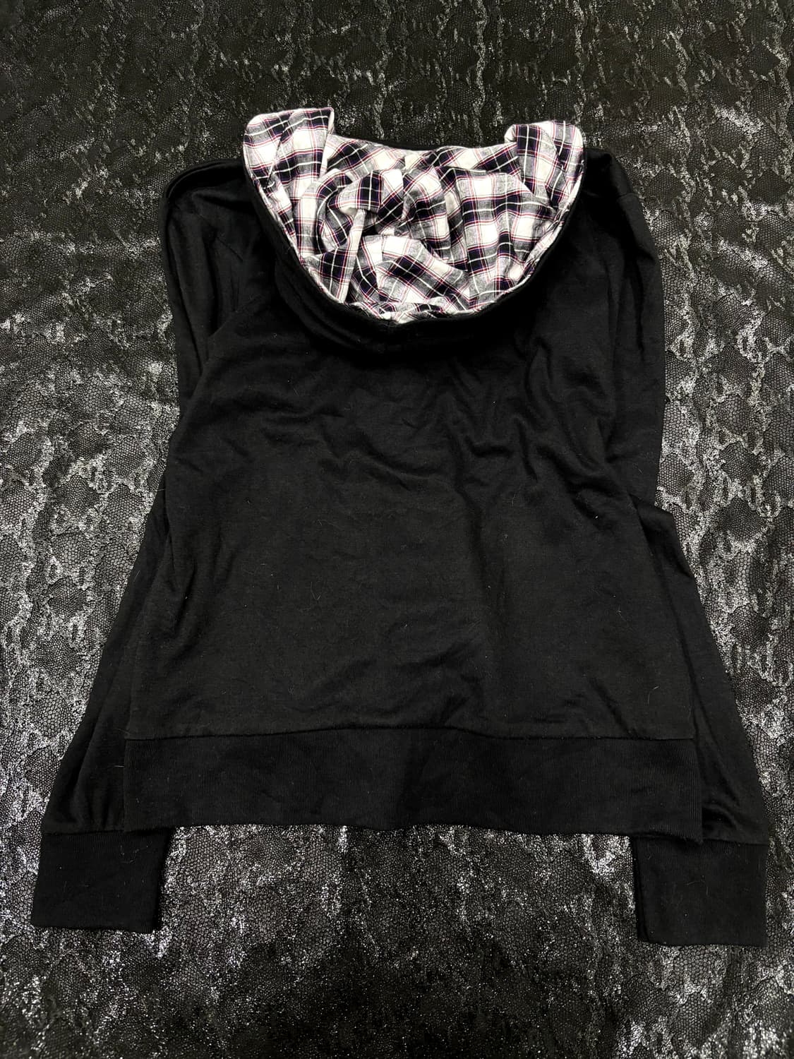 “Vintage” Minimal Mood Check Detail Hood 상품이미지4