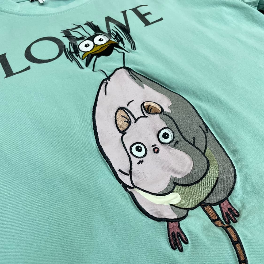 로에베 LOEWE x 지브리 스튜디오 센과 치히로 민트 반팔 티셔츠 S 상품이미지4