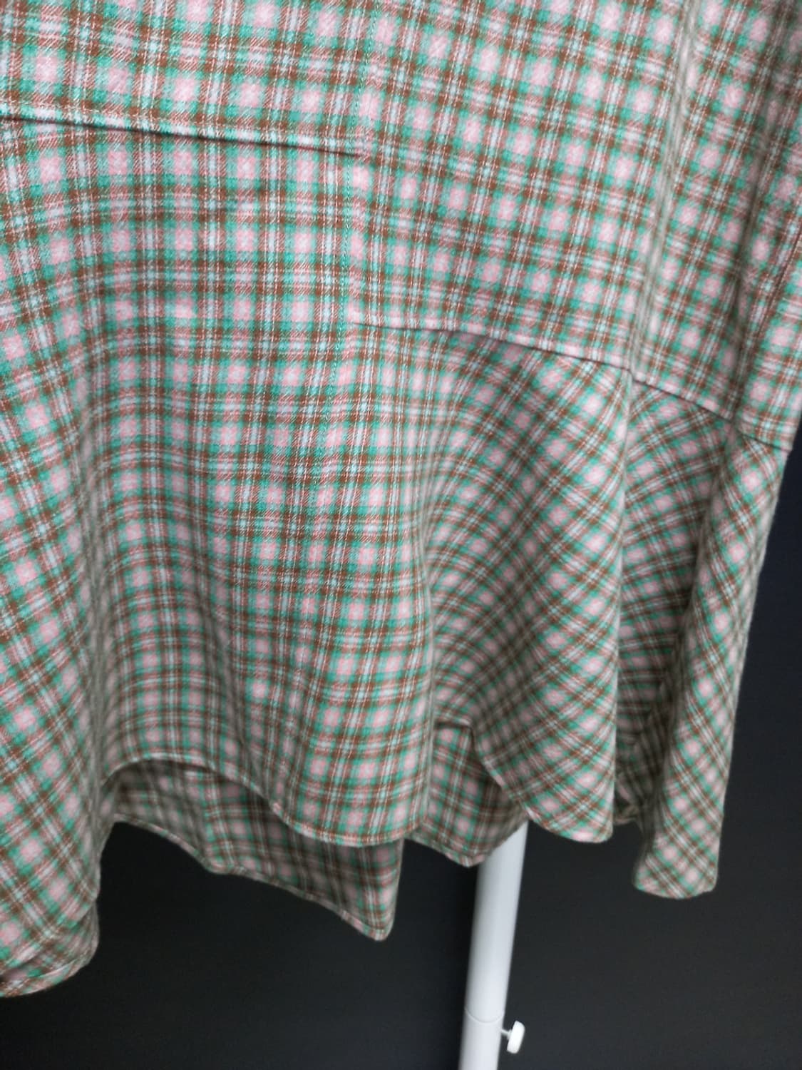 새 시스템 춘추동 모 체크 맥시 롱 원피스 44-77 상품이미지8