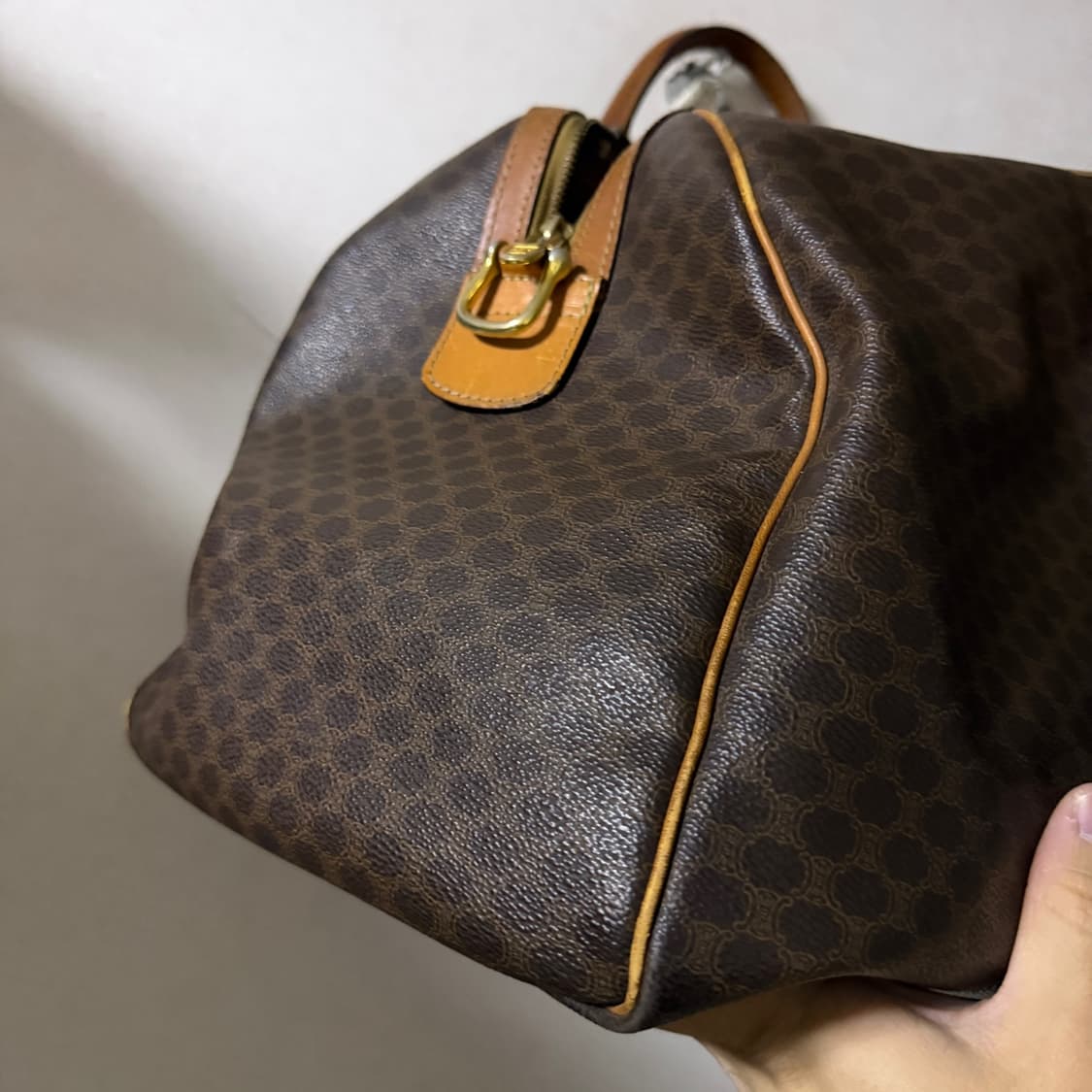 빈티지 셀린느 마카담 패턴 보스턴 여행구 상품이미지3