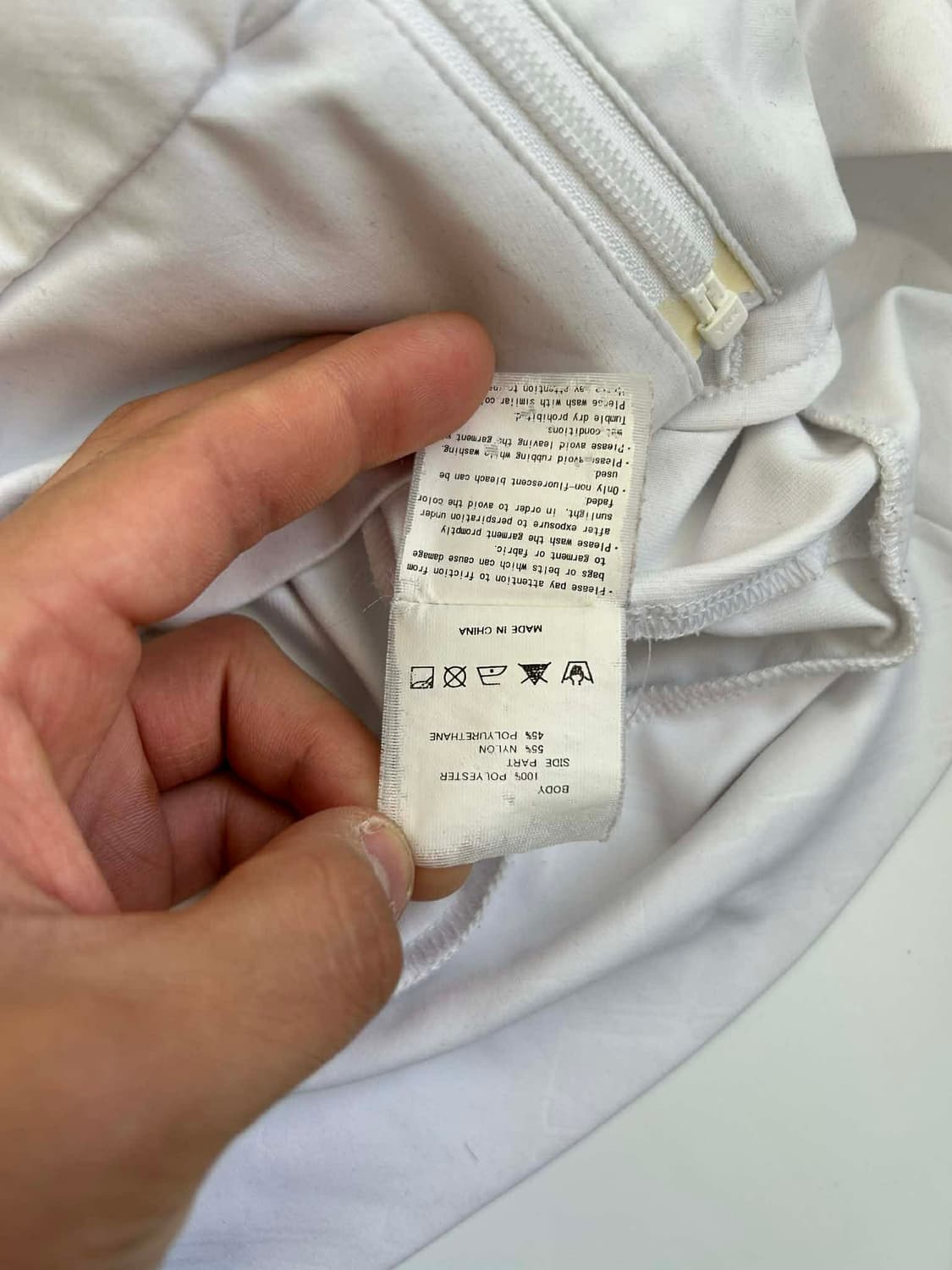 [M] 오클리 스컬 비대칭 화이트 러닝 집업 트레이닝 탑 져지 상품이미지6