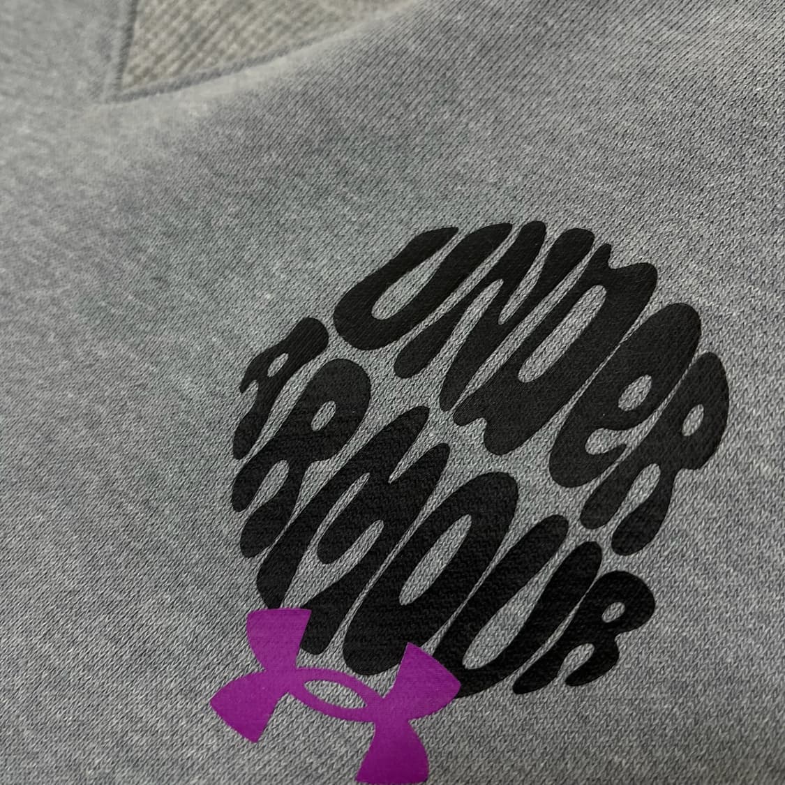 언더아머 그래픽 로고 래글런 맨투맨 티셔츠 [그레이] XXL/110 상품이미지5