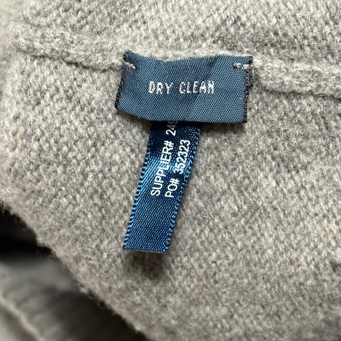 XL 폴로랄프로렌 램스울 그레이 브이넥 니트 상품이미지5