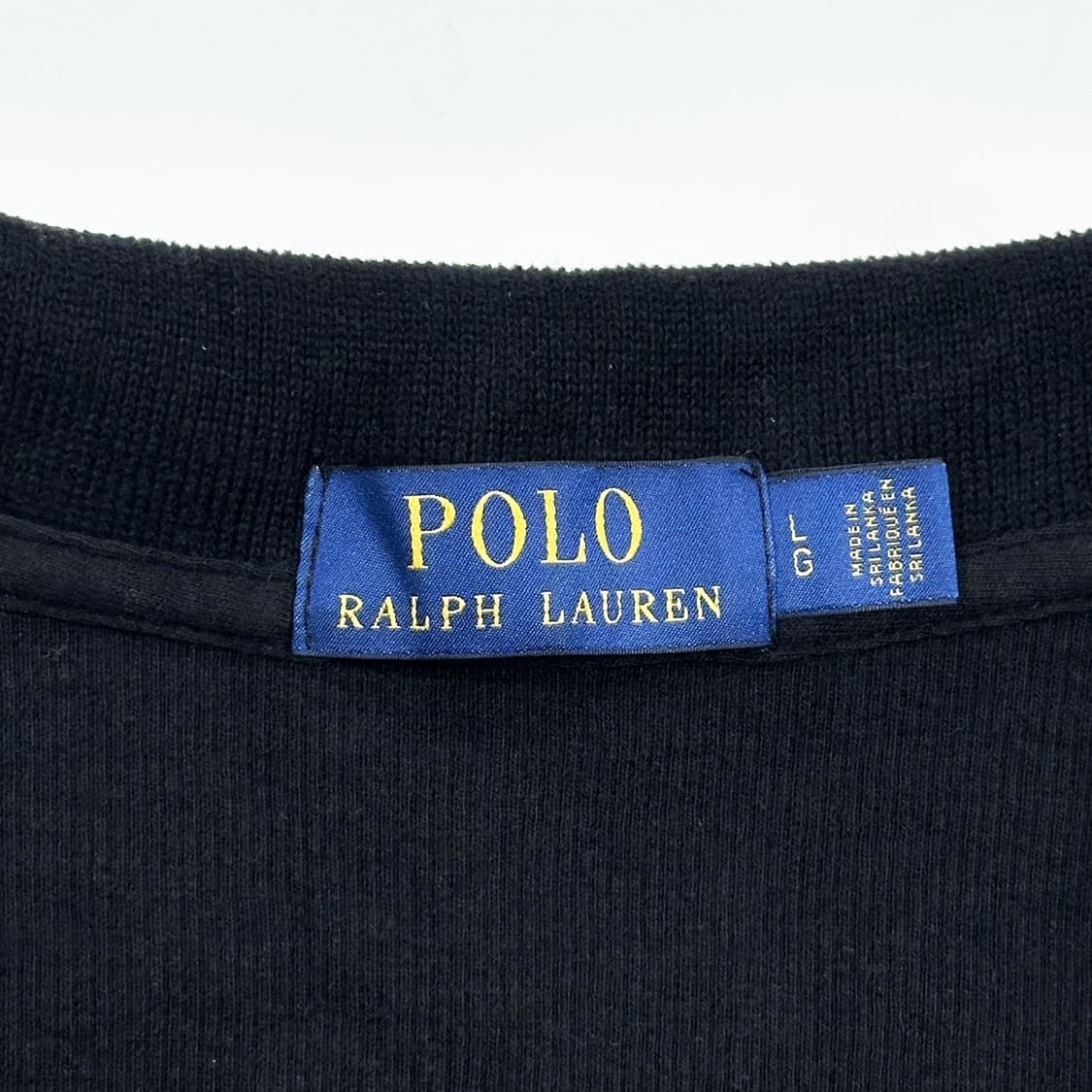 폴로 랄프로렌 포니 블랙 반집업 니트 (L) 상품이미지5
