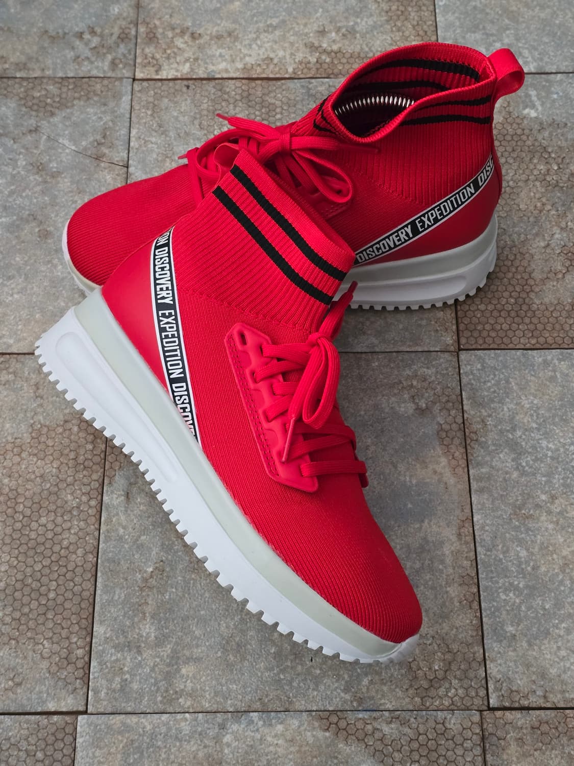 (240)디스커버리 에일리 하이퍼 니트 1.0 레드 상품이미지7