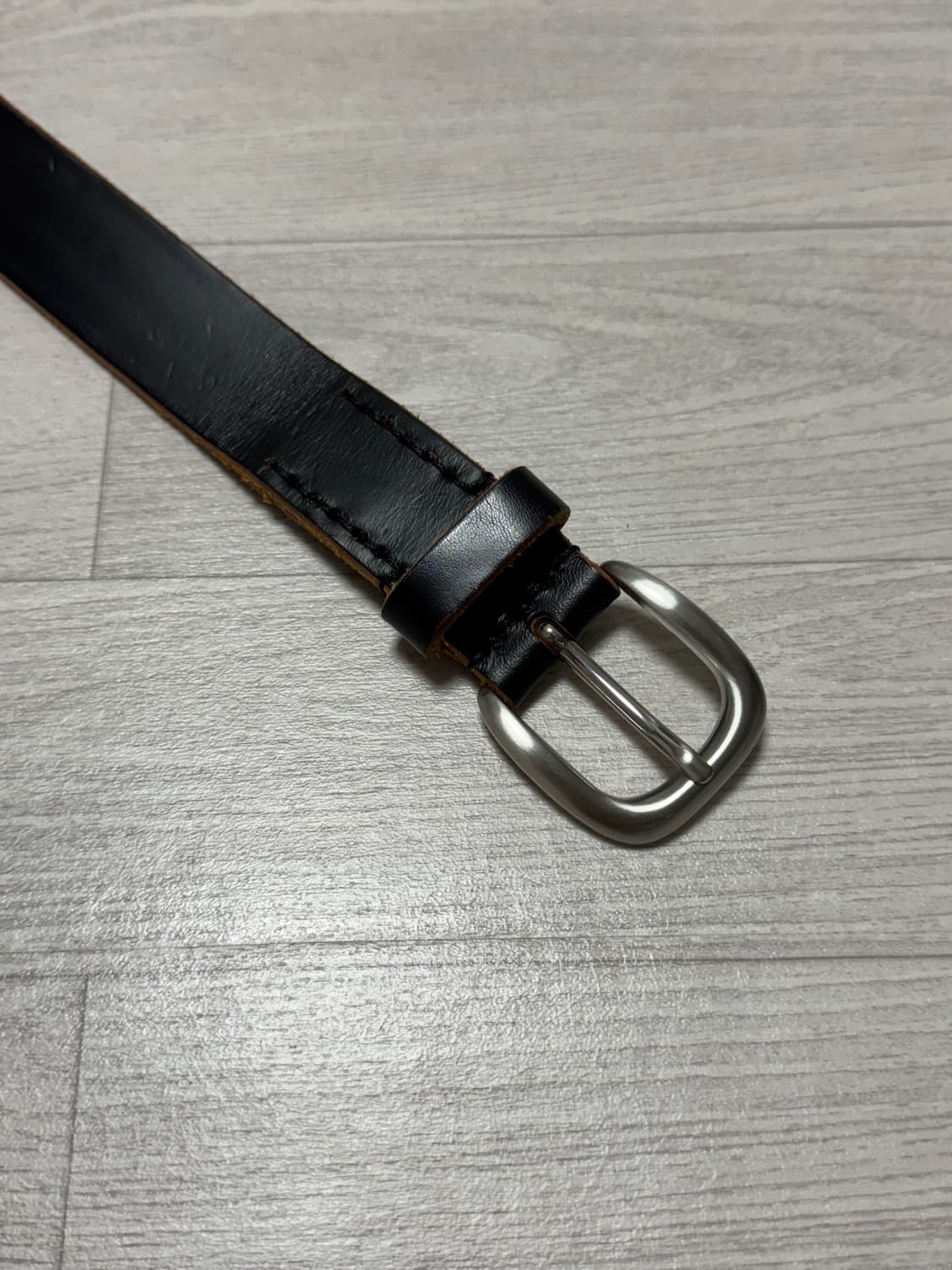 아워레가시 3CM 벨트 블랙 메도우 레더 80 상품이미지7
