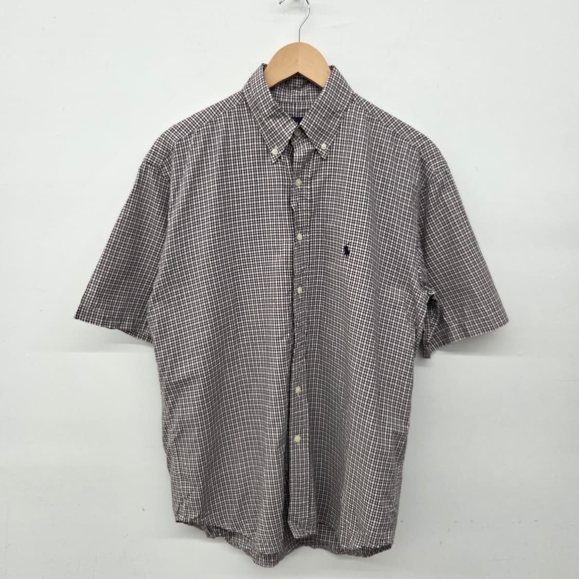 폴로 랄프로렌 체크 반팔 셔츠 남XL 상품이미지2